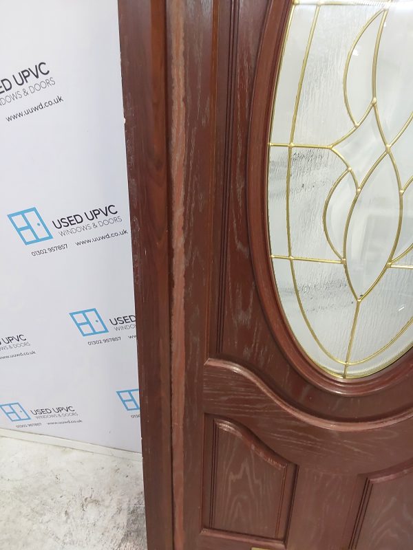 Used Rosewood Composite Front Door 885mm x 2065mm 0277 - Image 4