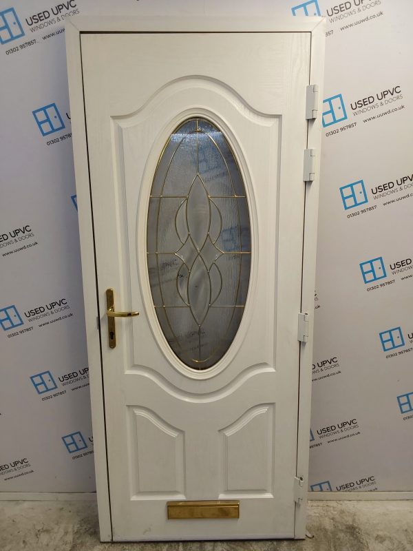 Used Rosewood Composite Front Door 885mm x 2065mm 0277 - Image 2