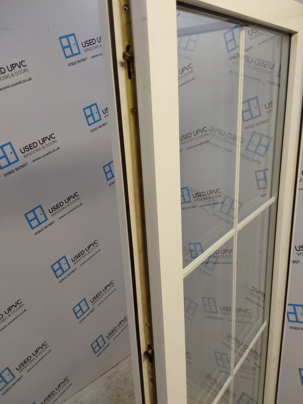 Used White Upvc Full Glass Back Door 850mm x 2070mm 0716 - Image 6