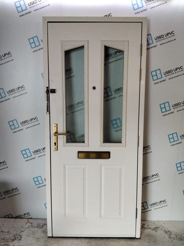Used White Composite Front Door 920mm x 2090mm 0766 - Image 2