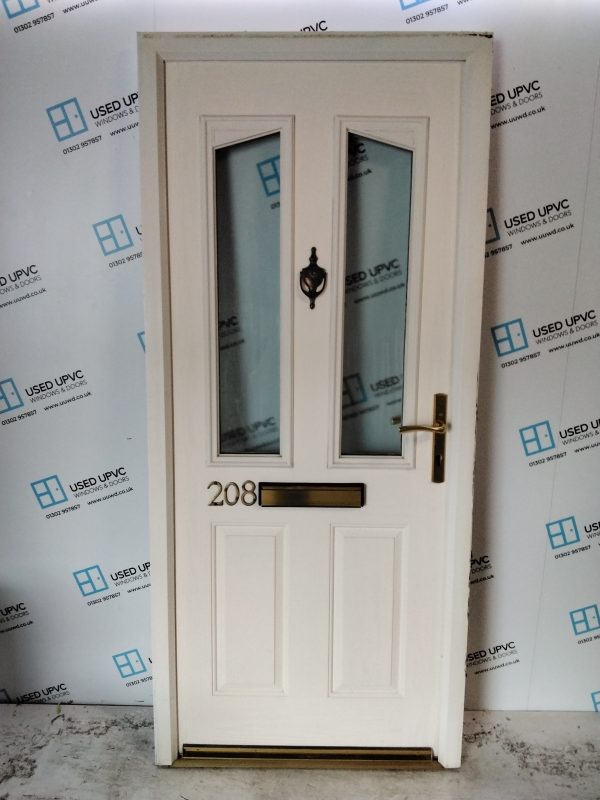 Used White Composite Front Door 920mm x 2090mm 0766