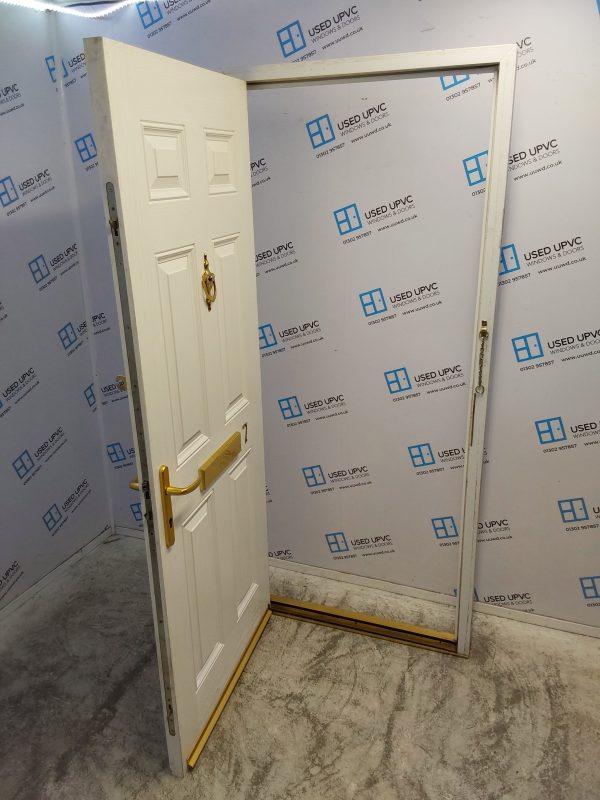 Used White Composite Front Door 910mm x 2080mm C8D30 - Image 3