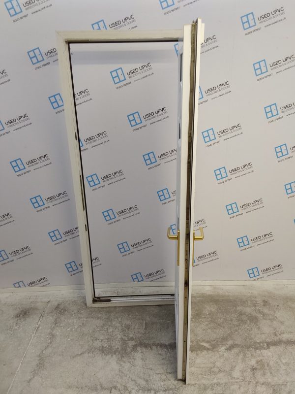 Used White Upvc Back Door 815mm x 2045mm C6034 - Image 3