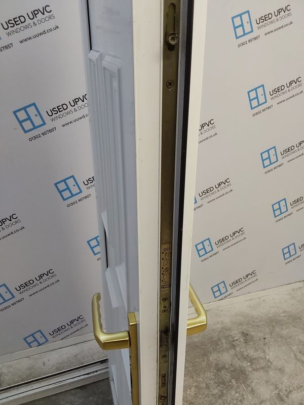 Used White Upvc Back Door 815mm x 2045mm C6034 - Image 5