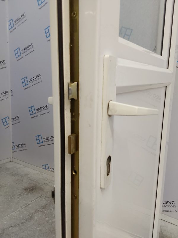 Used White Upvc Stable Back Door 835mm x 2040 (reduce to 815mm) C6066 - Image 11