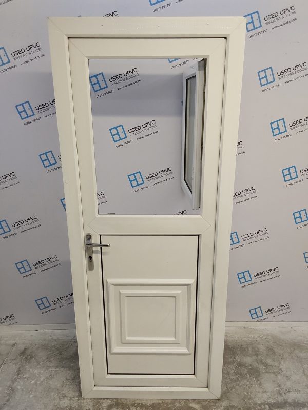 Used White Upvc Back Stable Door 820mm x 2025mm C6070 - Image 4