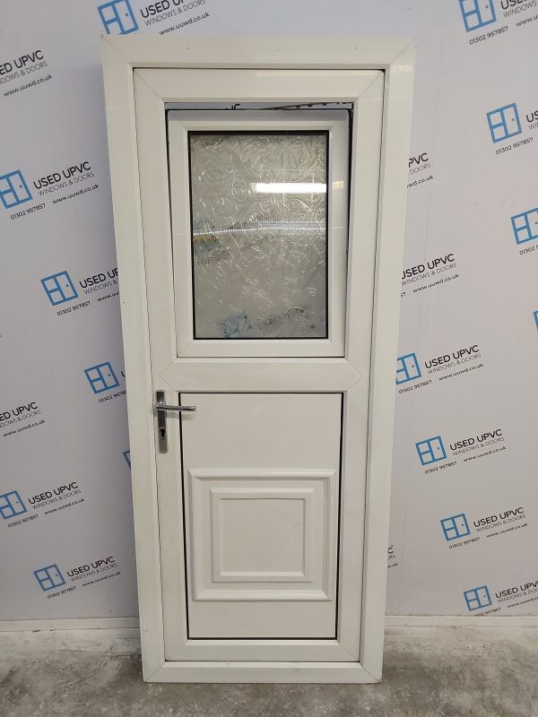 Used White Upvc Back Stable Door 820mm x 2025mm C6070 - Image 5