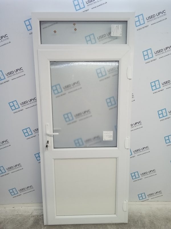 Used White Upvc Back Door 950mm x 2200mm 0662 - Image 2
