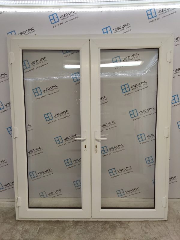 Used White Upvc French Doors 1790mm x 2130mm EA5 - Image 2