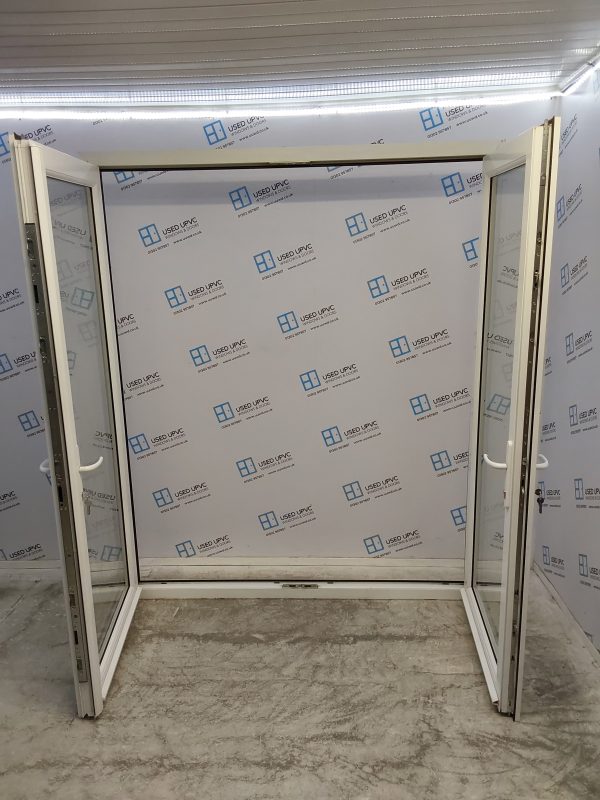 Used White Upvc French Doors 1790mm x 2130mm EA5 - Image 4