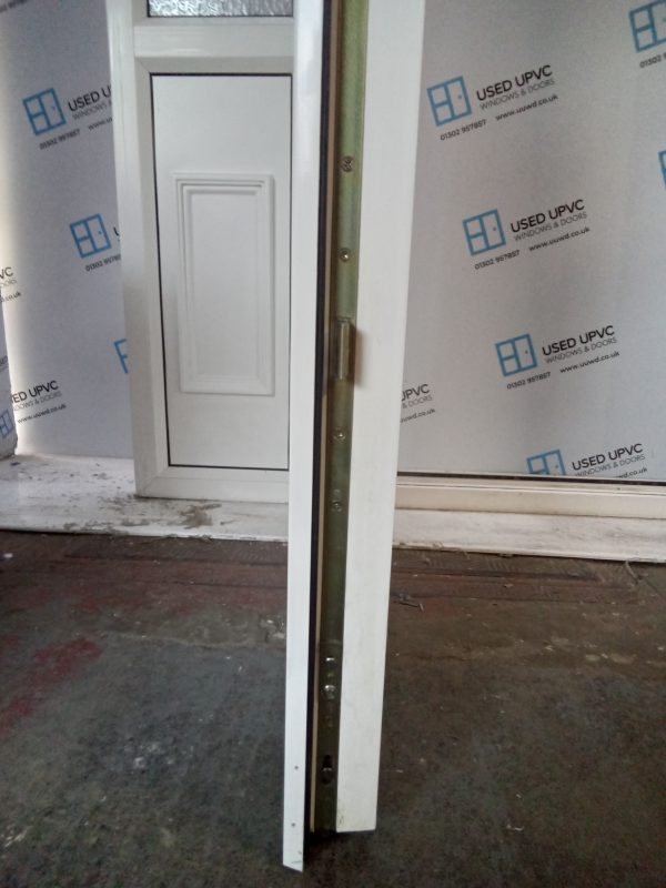 Used White Upvc Front Door With Toplight And Side Panels 1675mm x 2440mm DS002 - Image 6