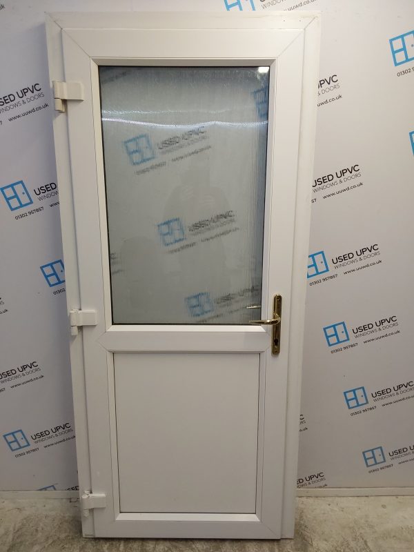 Used White Upvc Back Door 900mm x 2035mm C6069 - Image 2