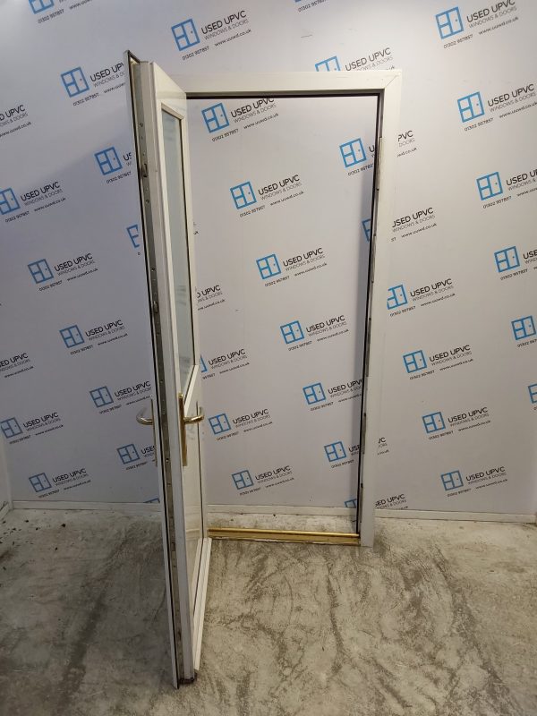 Used White Upvc Back Door 900mm x 2035mm C6069 - Image 3