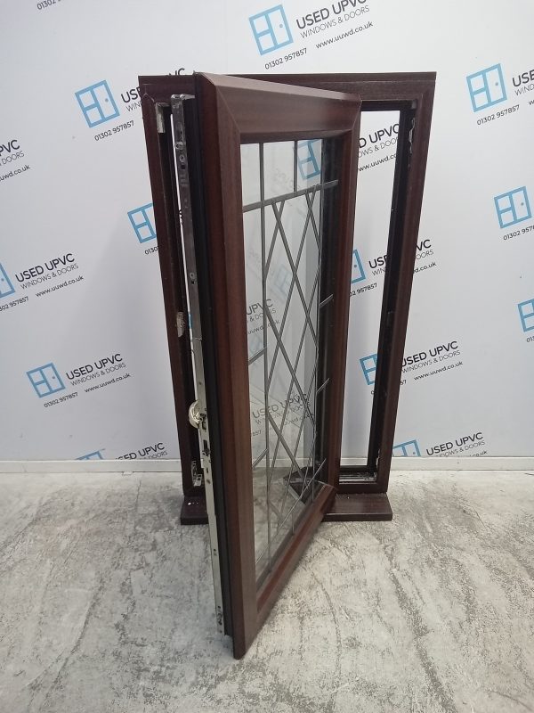 Used Woodgrain Upvc window 600mm x 1100mm (Reduce To 1085mm) W0070 - Image 2
