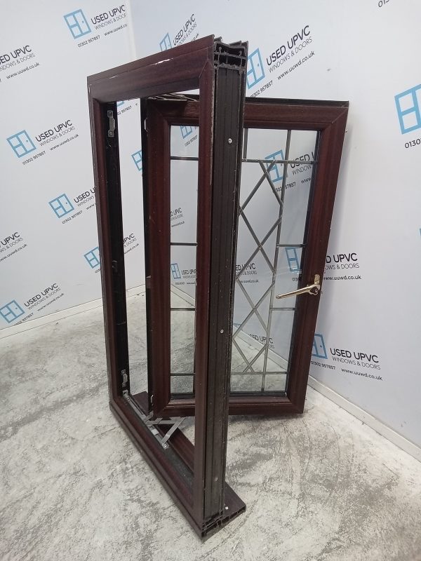 Used Woodgrain Upvc window 600mm x 1100mm (Reduce To 1085mm) W0070 - Image 3