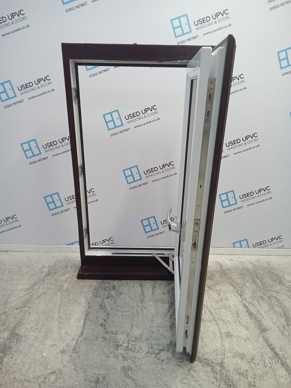 Used Rosewood Upvc Window 635mm x 1090mm W0071 - Image 2