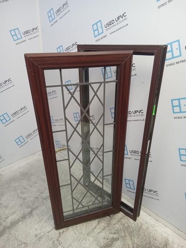 Used Woodgrain Upvc window 595mm x 1310mm W0077 - Image 3