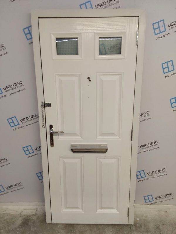 Used Black Composite Front Door 880mm x 1965mm 0762 - Image 2