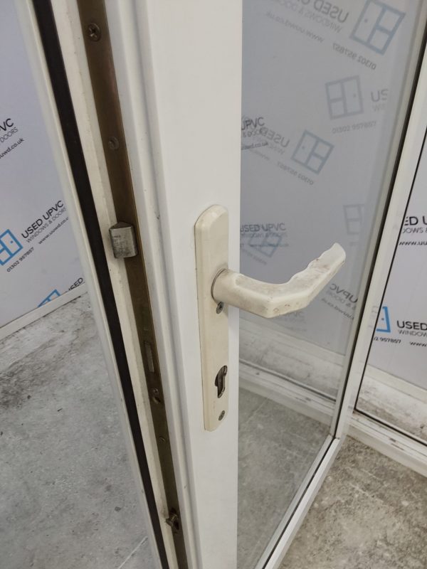 Used White Upvc French Doors 1490mm x 2015mm EA19 - Image 6