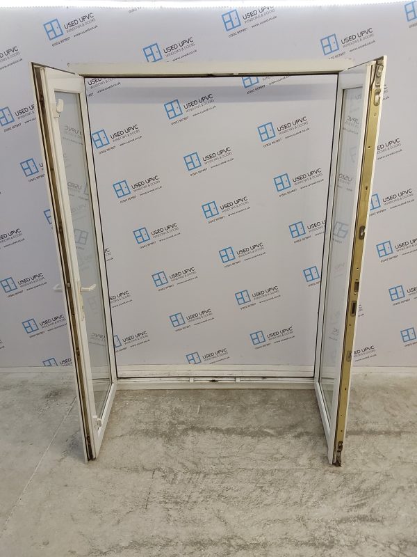 Used White Upvc French Doors 1490mm x 2015mm EA19 - Image 4