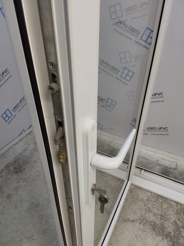 Used White Upvc French Doors 1790mm x 2110mm EA3 - Image 7