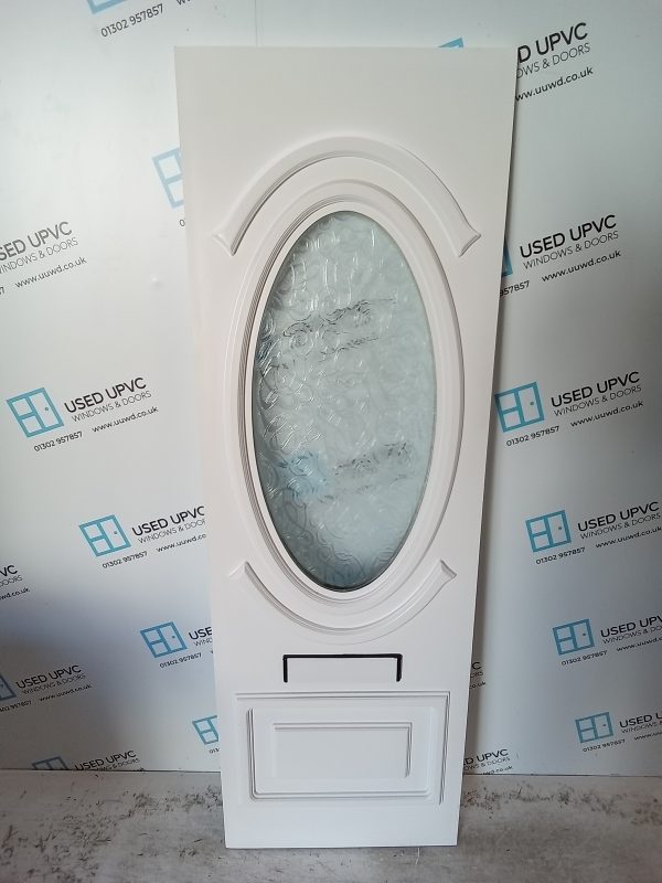 Used White Upvc Front Door Panel 590mm x 1780mm x 28mm UFDP0038