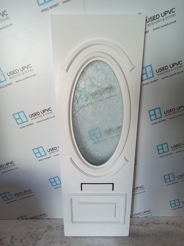 Used White Upvc Front Door Panel 590mm x 1780mm x 28mm UFDP0038 - Image 2
