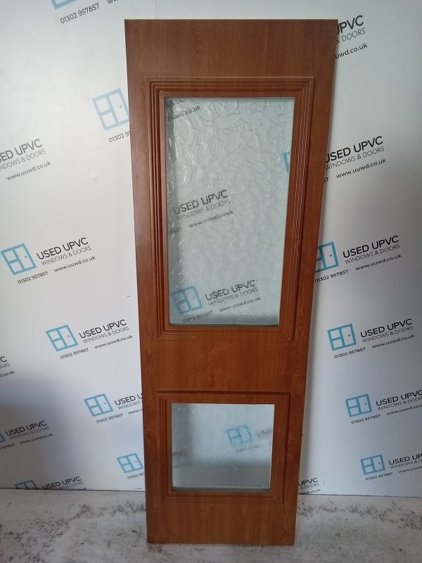 Used Oak Upvc Back Door Panel 579mm x 1806mm x 28mm UDP0055