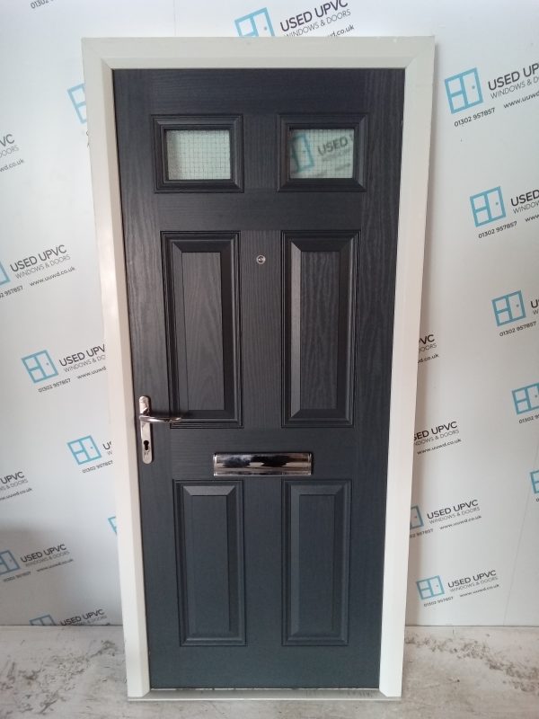 Used Anthracite Grey Composite Front Door 920mm x 2030mm C8D27