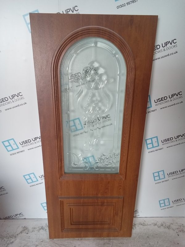 Used Oak Upvc Back Door Panel 680mm x 1610mm x 28mm UDP0061