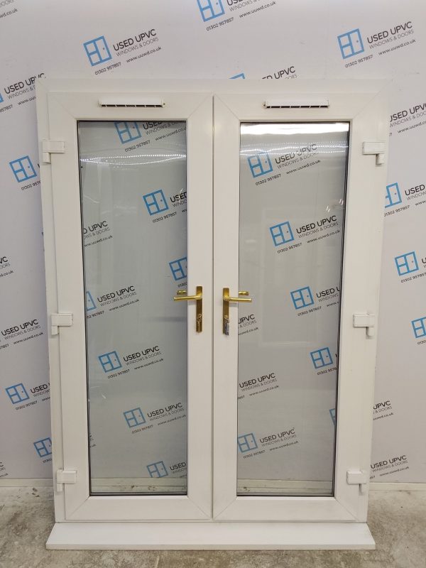 Used White Upvc French Doors 1470mm x 2010mm EA1