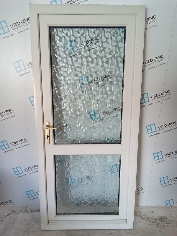 Used White Upvc Back Door 920mm x 2050mm C6063