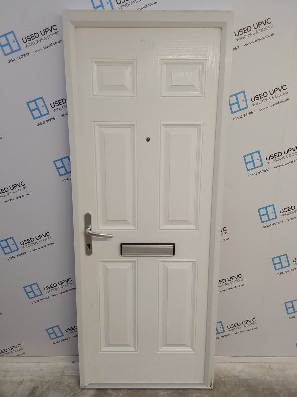 Used White Composite Front Door 805mm x 2085mm C8D28