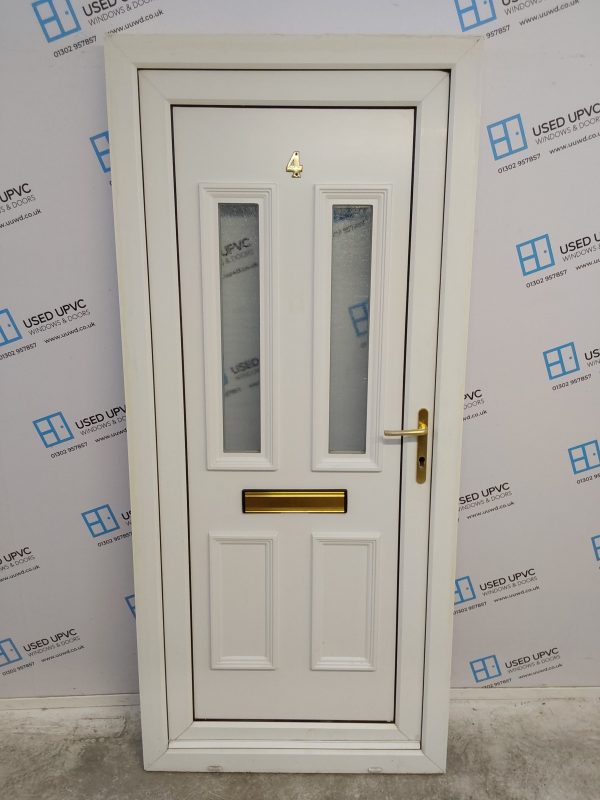 Used White Upvc Front Door 920mm x 2070mm 0216