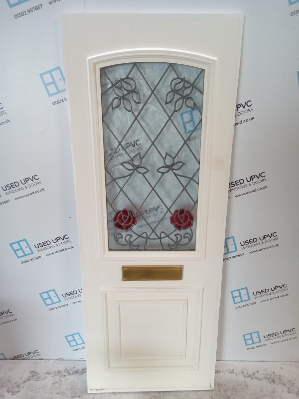 Used White Upvc Front Door Panel 687mm x 1809mm x 24mm 24UFDP007