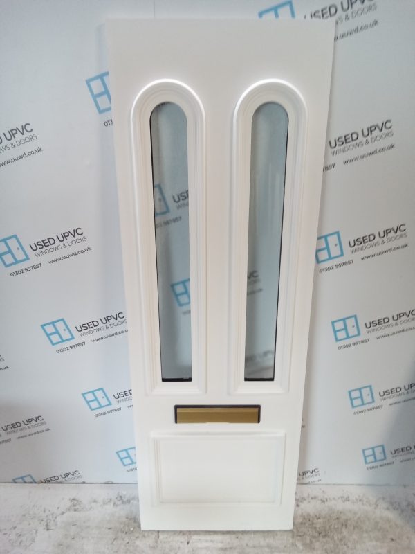 Used White Upvc Front Door Panel 600mm x 1750mm x 28mm UFDP0045