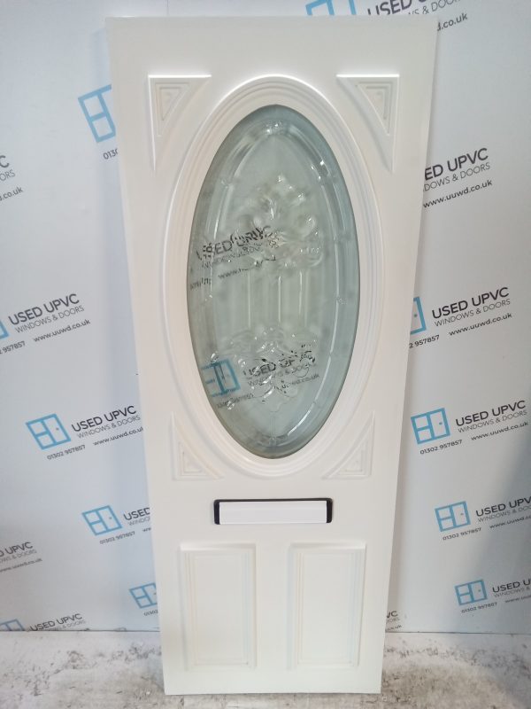 Used White Upvc Front Door Panel 643mm x 1741mm x 28mm UFDP0046