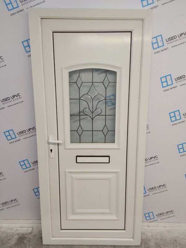 Used White Upvc Front Door 935mm x 2070mm 0444
