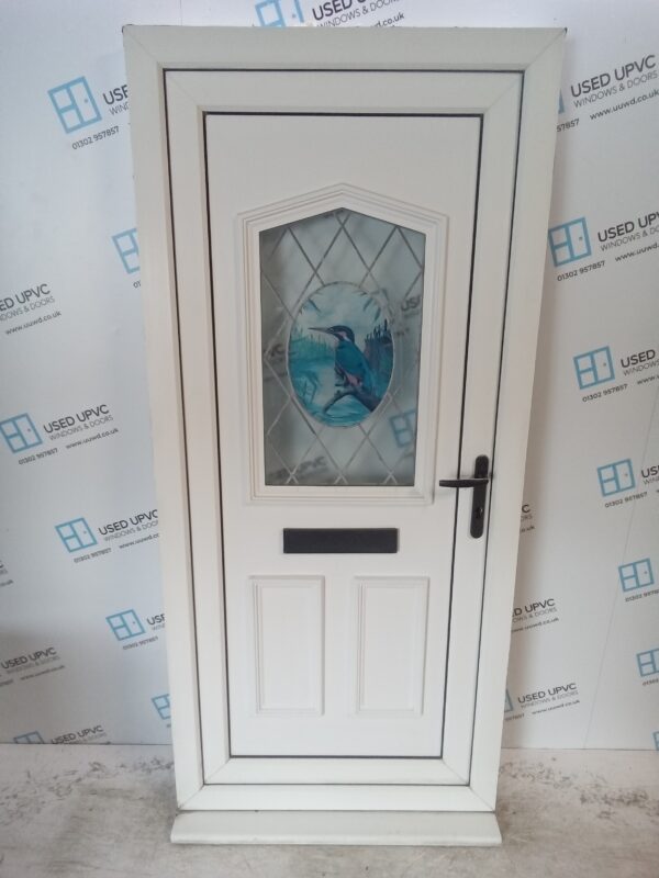 Used White Upvc Front Door 915mm x 2020mm C6003