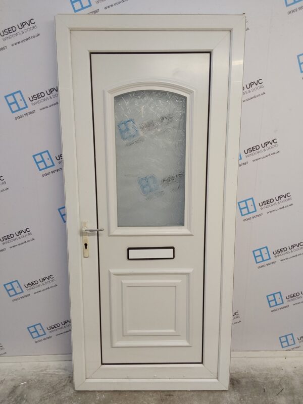 Used White Upvc Front Door 910mm x 2040mm C8D73