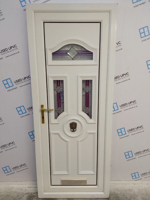 Used White Upvc Front Door 830mm x 2070mm C9D08