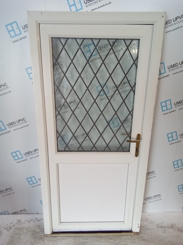 Used White Upvc Back Door 960mm x 1985mm 0150