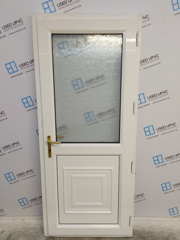 Used White Upvc Back Door 880mm x 2060mm 0554 - Image 2