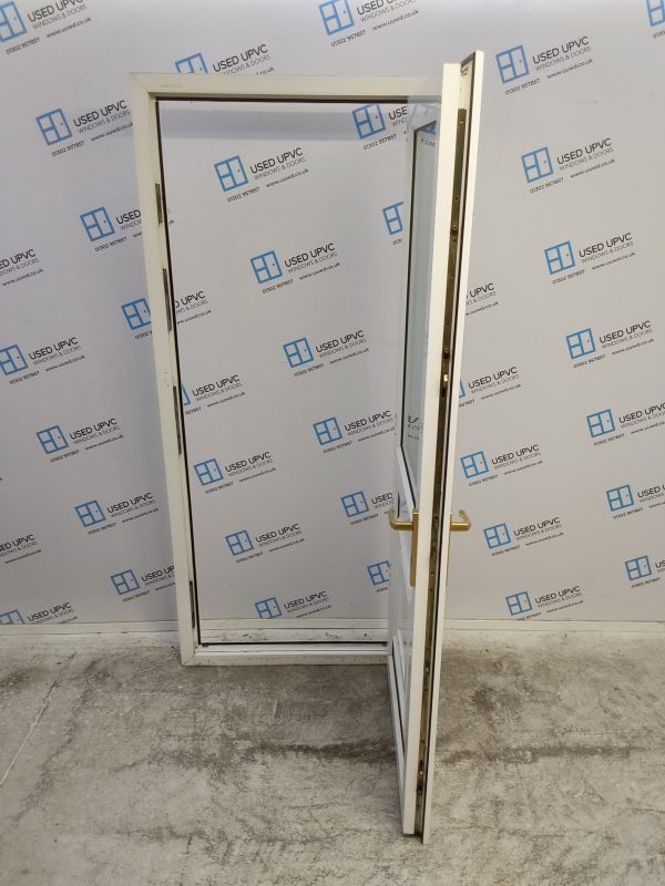 Used White Upvc Back Door 880mm x 2060mm 0554 - Image 3
