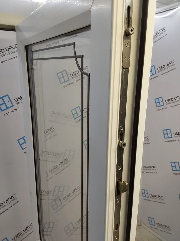 Used White Upvc Back Door 895mm x 2145mm (reduce to 875mm) C8D08 - Image 4