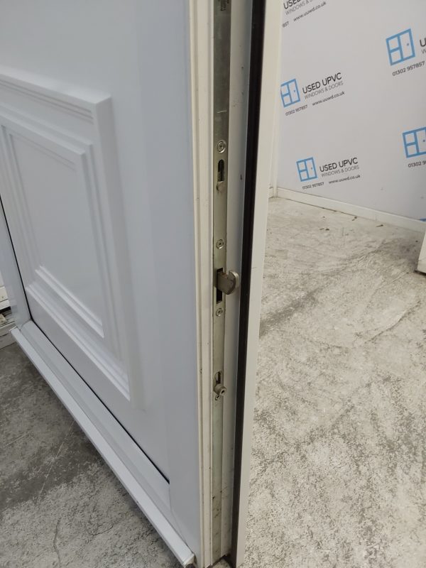 Used White Upvc Back Door 895mm x 2145mm (reduce to 875mm) C8D08 - Image 6