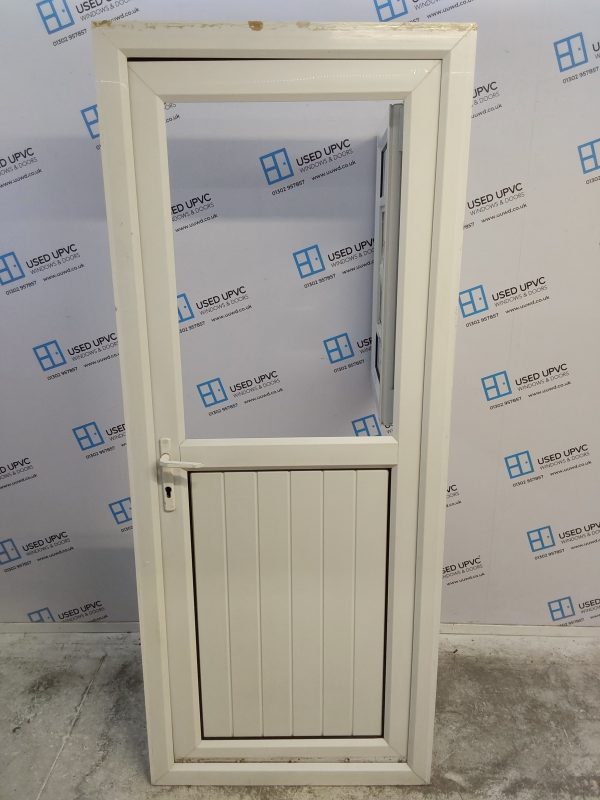 Used White Upvc Back Stable Door 840mm x 2055mm 0556 - Image 4