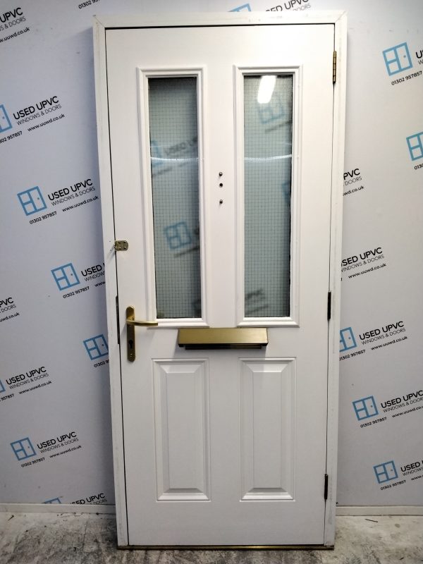 Used White Composite Front Door 905mm x 2080mm 0119 - Image 2