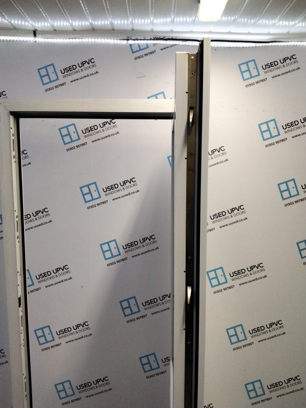 Used White Upvc Back Door 840mm x 2000mm (Reduce To 825mm x 2000mm) C8D08 - Image 4