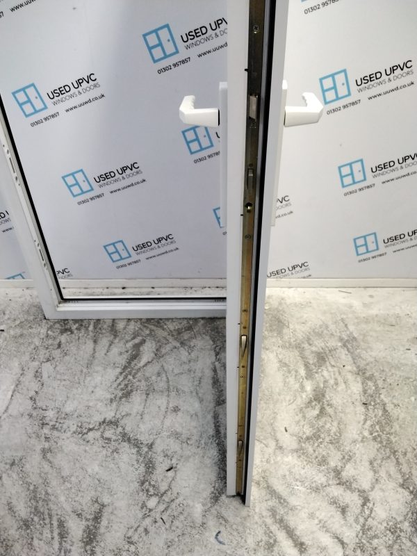 Used White Upvc Back Door 840mm x 2000mm (Reduce To 825mm x 2000mm) C8D08 - Image 5